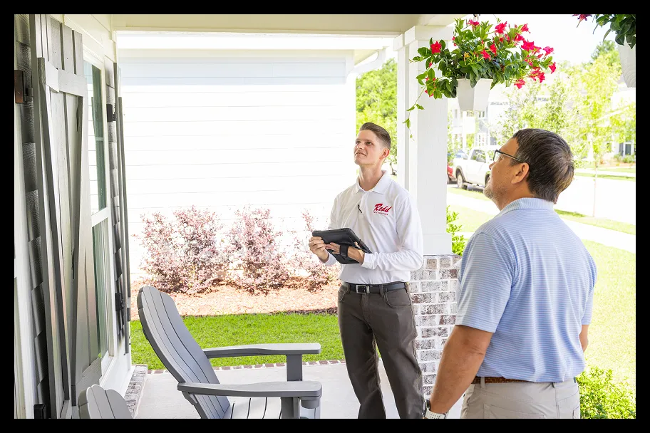employees inspecting a home